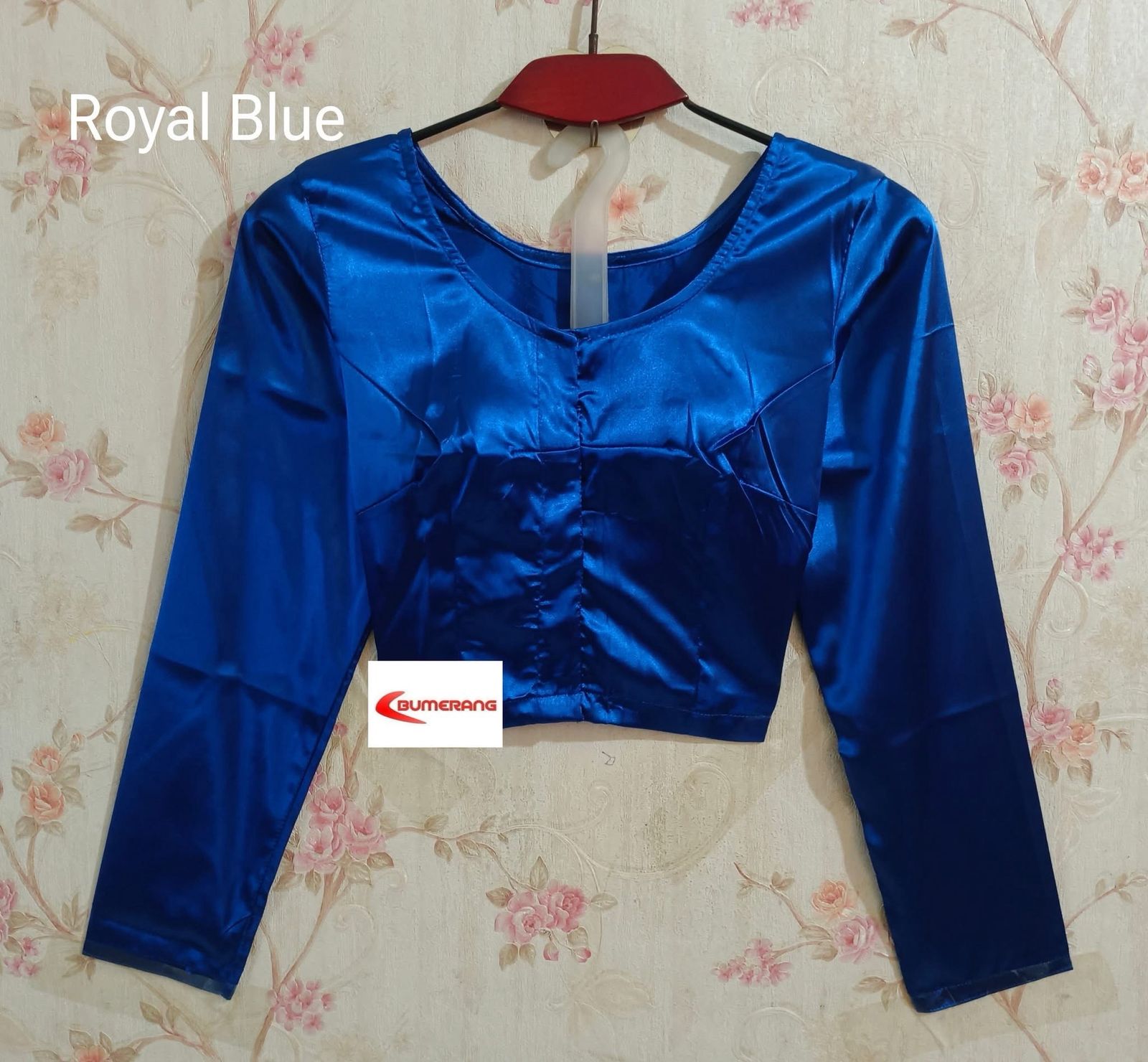 Imported Satin Silk Full Sleeve Blouse