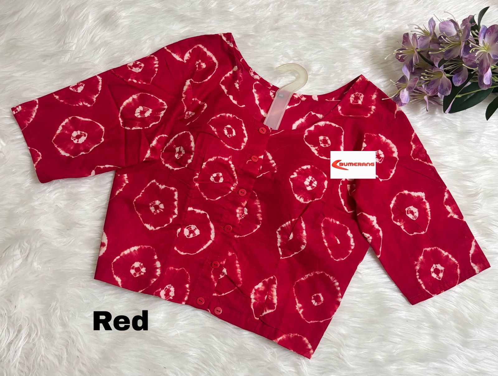 Cotton Bexi Batik Short Sleeve Blouse