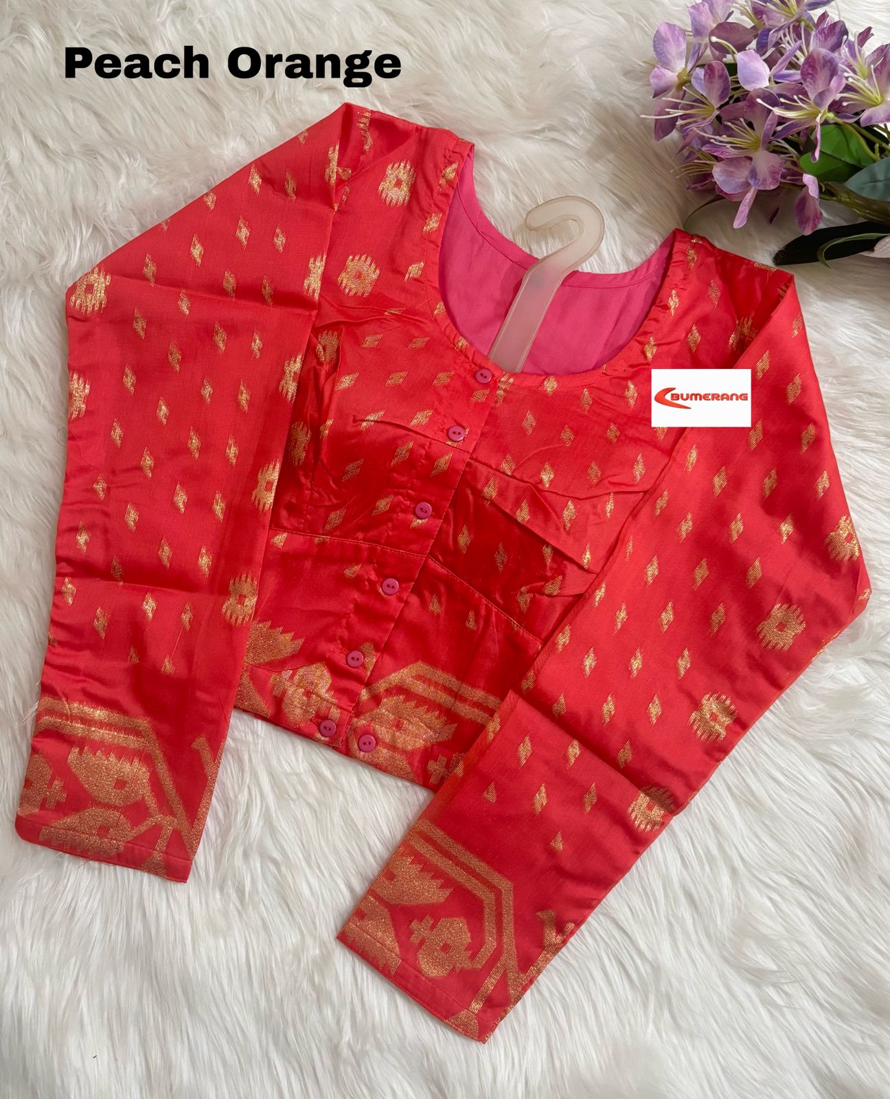 Jamdani Pure Silk Full Sleeve Blouse