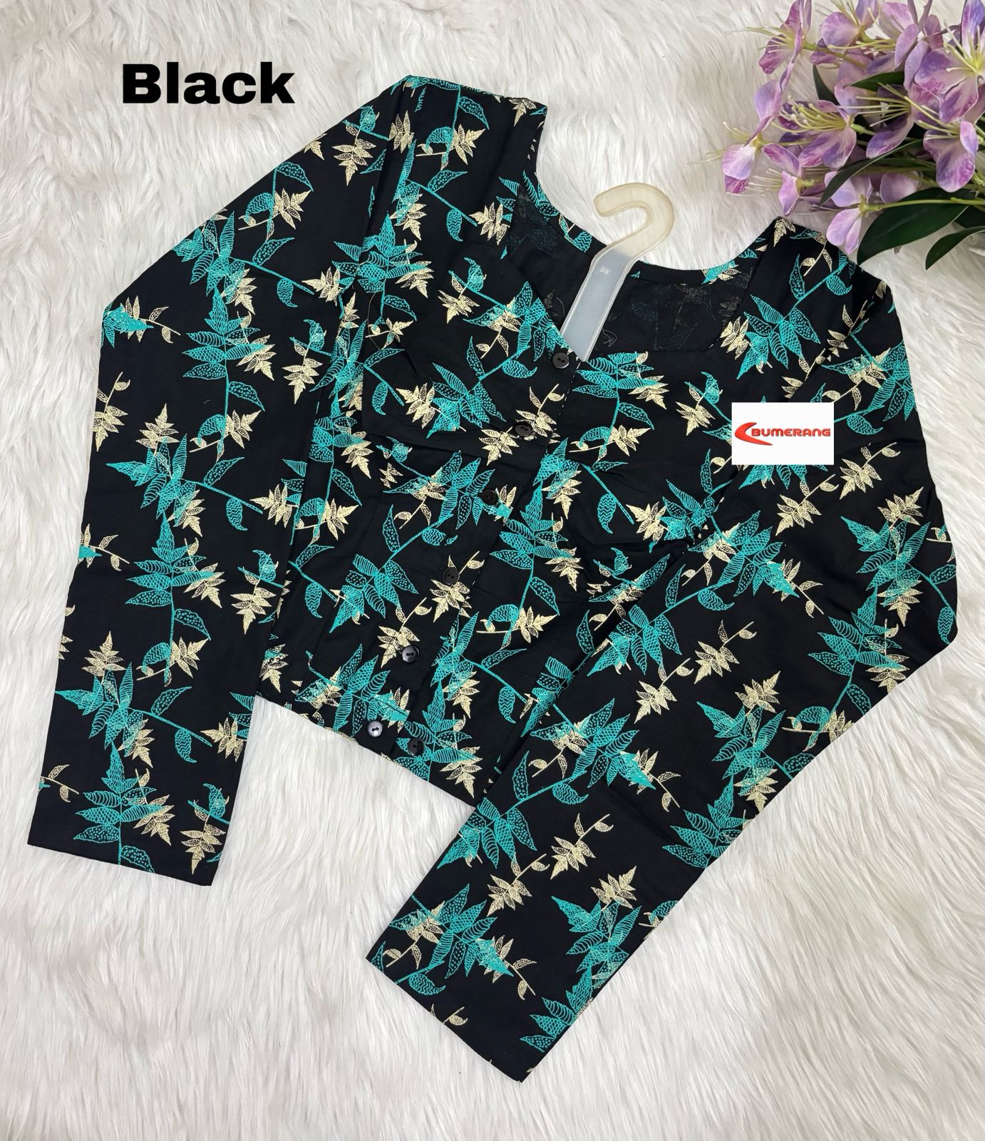 Arong Cotton Printed Full Sleeve Blouse