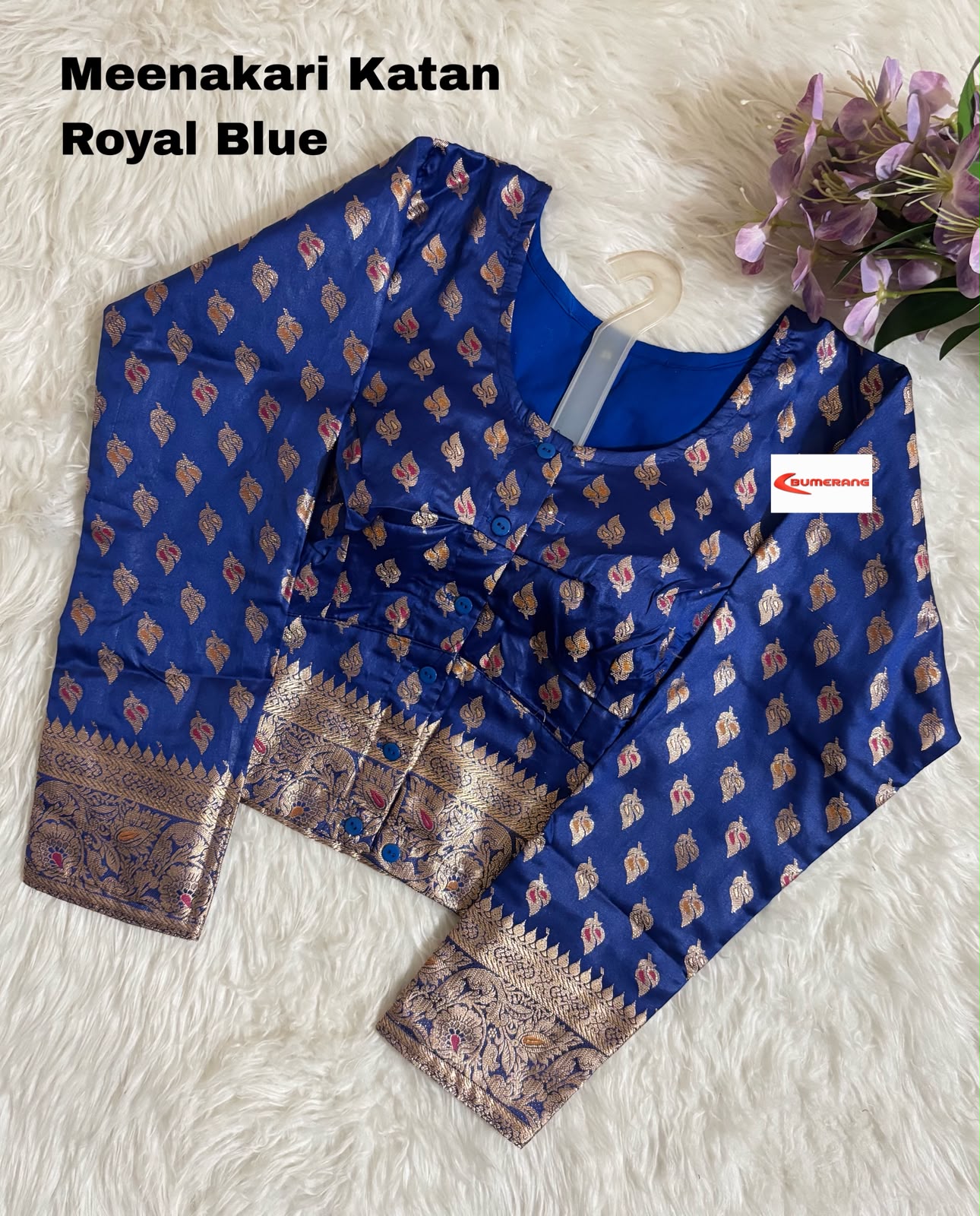 Meenakari Katan Four Quarter Blouse